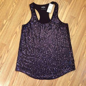 Purple Sequin Tank Top